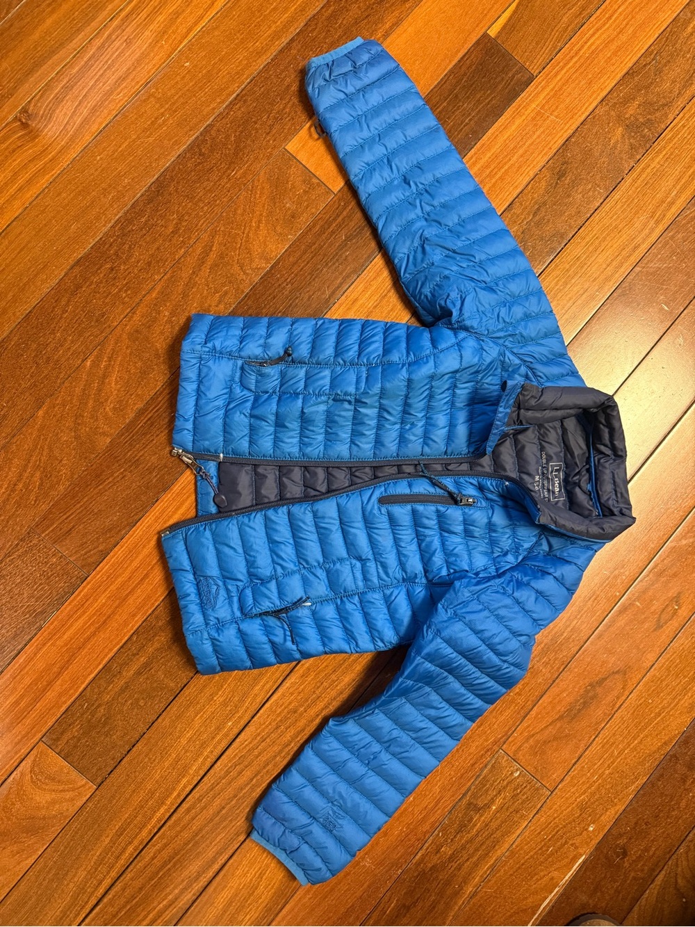 L.L. Bean Kids Blue Packable Down Puffer Jacket